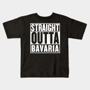 Straight Outta Bavaria (Bayern) Kids T-Shirt